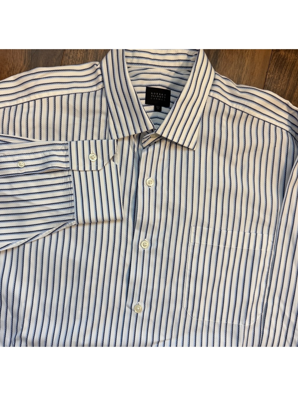 Robert Talbott Carmel Dress Shirt Stripe Long Sleeve Button Up 16.5 35